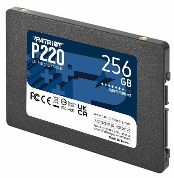 SSD накопичувач Patriot P220 256 GB (P220S256G25) 515652ua фото