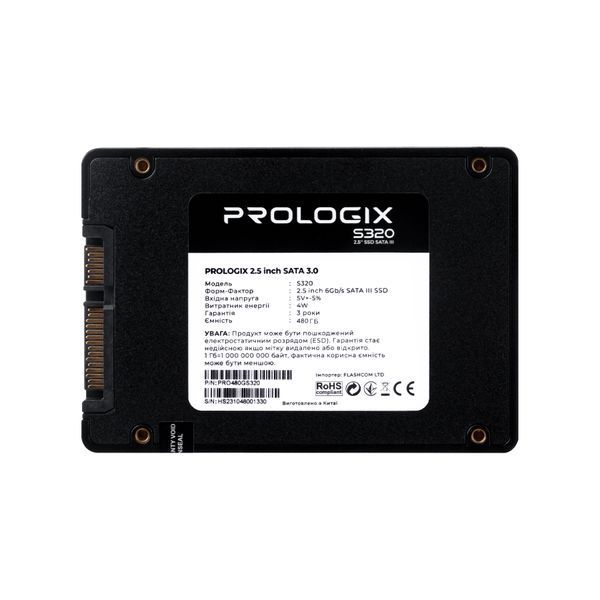 SSD накопичувач Prologix S320 480 GB (PRO480GS320) 577166ua фото