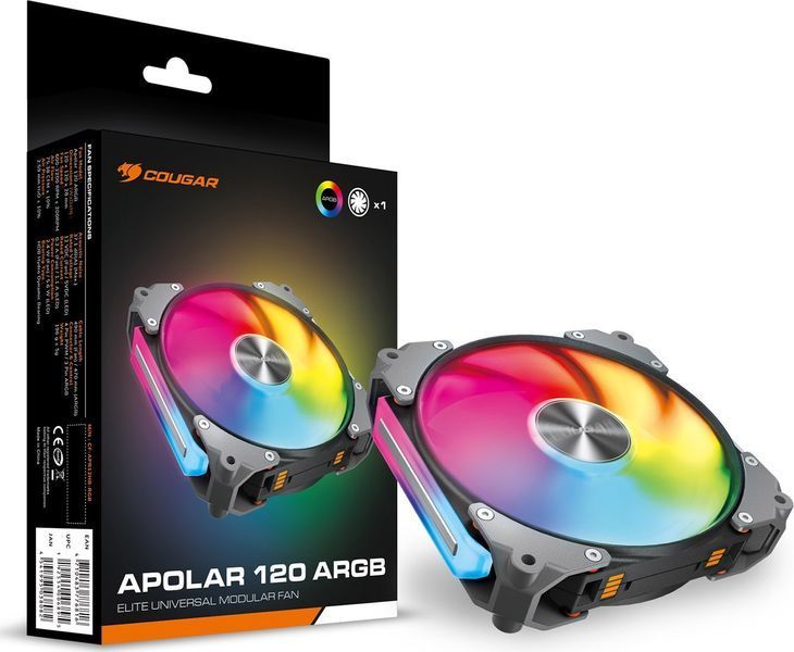 Вентилятор Cougar Apolar 120 ARGB Black (3MAPR12A1.0001) 550269 фото