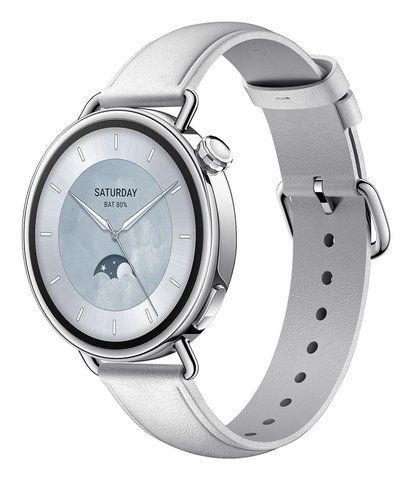 Смарт-годинник Xiaomi Watch S4 41mm Leather Strap White (BHR07VUGL) 613285 фото