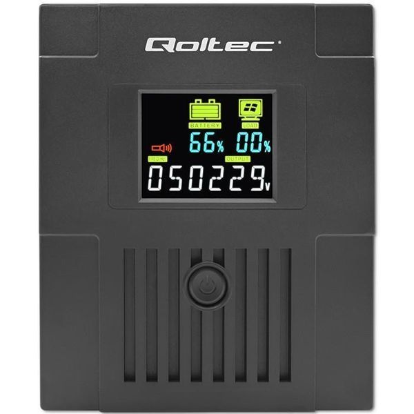 Лінійно-інтерактивне ДБЖ Qoltec Monolith LCD 2000VA/1200W (53771) 503354 фото