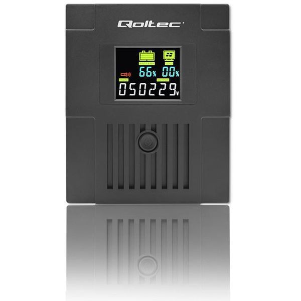 Лінійно-інтерактивне ДБЖ Qoltec Monolith LCD 2000VA/1200W (53771) 503354 фото