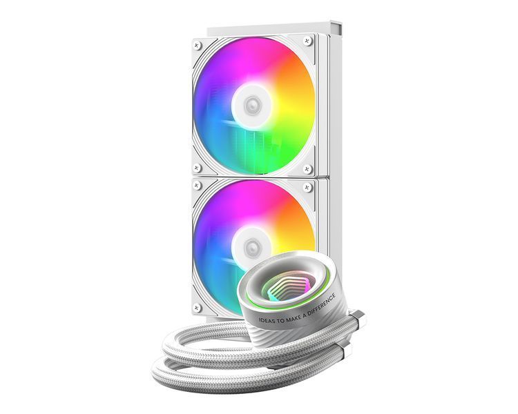 Водяное охлаждение ID-Cooling FX240 INF White 577707ua фото