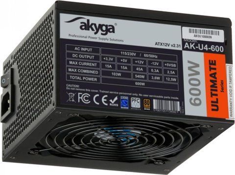 Блок питания Akyga AK-U4-600 600W 342289 фото