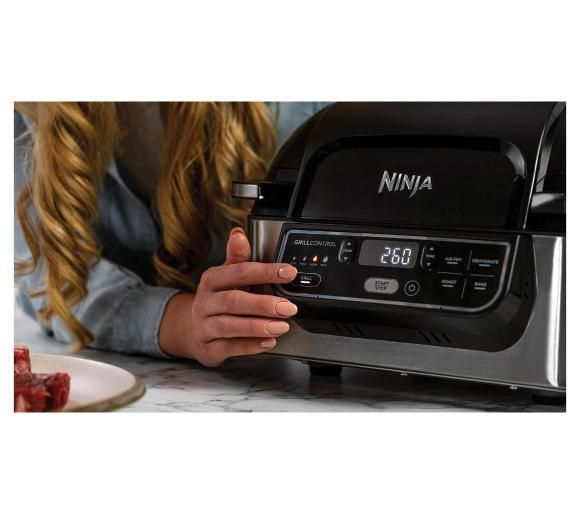 Мультипіч (аерофритюрниця) Ninja Health Grill & Air Fryer AG301EU 330016 фото