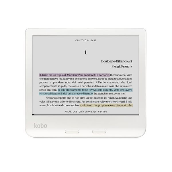 Електронна книга з підсвічуванням Rakuten Kobo Clara Colour 32 GB W-FI White (N428-KU-WH-K-CK) 517560 фото