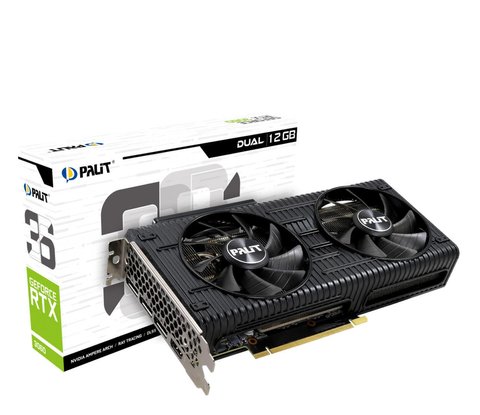 Відеокарта Palit GeForce RTX 3060 Dual (NE63060019K9-190AD) 350706 фото