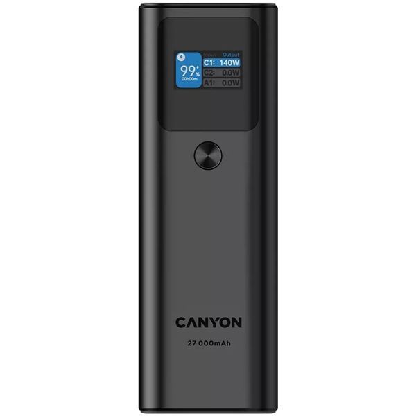 Внешний аккумулятор (павербанк) Canyon PB-2010 27000mAh Dark Grey (CNE-CPB2010DG) 613654 фото