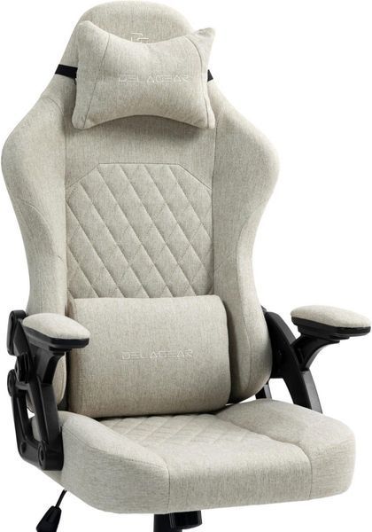 Комп'ютерне крісло для геймера Delagear G 404 Mesh Beige 606514 фото