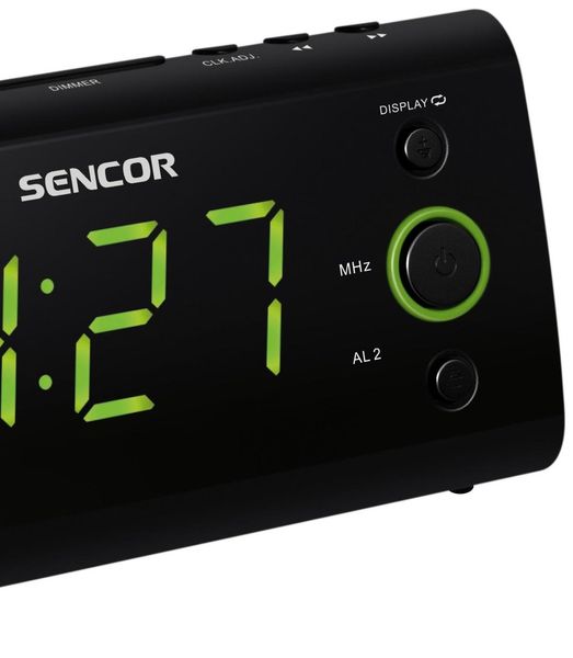 Настольные часы с будильником Sencor SRC 330 GN 479762 фото