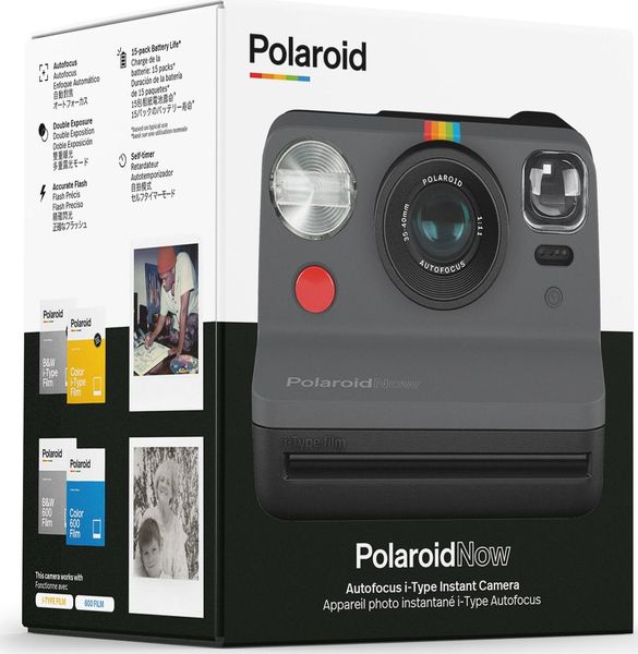 Фотокамера моментальной печати Polaroid Now Black 301156 фото