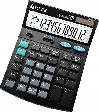Калькулятор Eleven CT666N Black 592789 фото