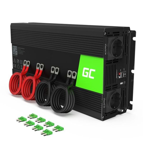 Перетворювач DC-AC Green Cell INV21 24V/230V 3000/6000W 461151 фото