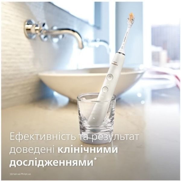 Електрична зубна щітка Philips Sonicare DiamondClean 9000 White HX9911/19 577940ua фото