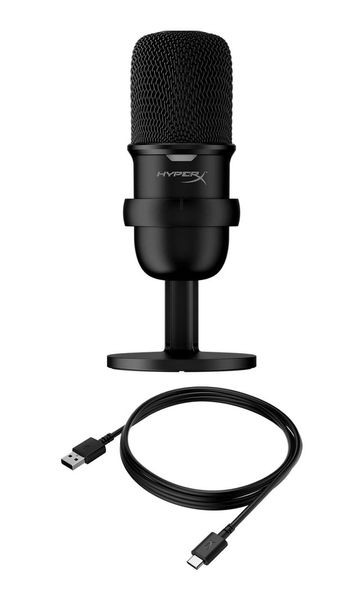 Микрофон для ПК / для стриминга, подкастов HyperX SoloCast Black (HMIS1X-XX-BK/G) 346366 фото