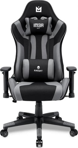 Комп'ютерне крісло для геймера IMBA seat KNIGHT Black-Grey 366078 фото