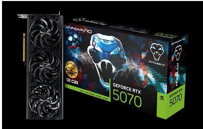 Видеокарта Gainward GeForce RTX 5070 Python III OC (NE75070S19K9-GB2050T) 590649 фото