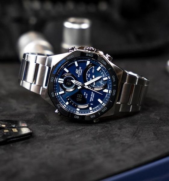 Чоловічий годинник Casio Edifice Bluetooth ECB-950DB-2AEF 627660 фото