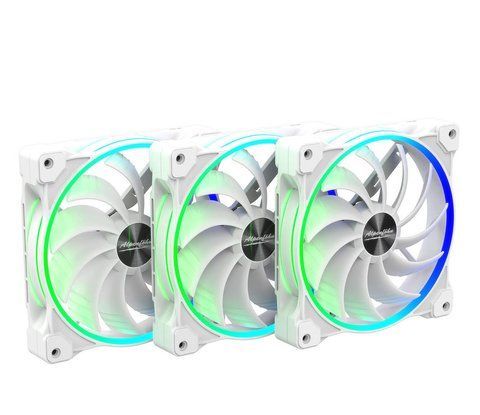 Вентилятор Alpenfohn Wing Boost 3 ARGB 140mm 3-pack White (84000000171) 339968 фото
