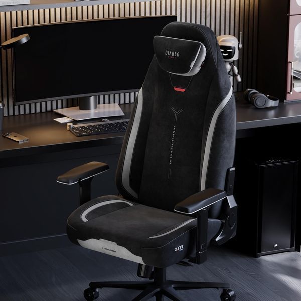 Комп'ютерне крісло для геймера Diablo Chairs X-Eye Prime Normal Size Burned Black 606519 фото