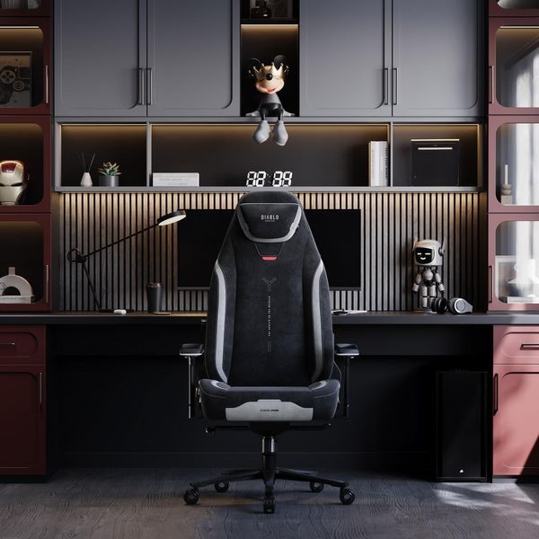 Комп'ютерне крісло для геймера Diablo Chairs X-Eye Prime Normal Size Burned Black 606519 фото