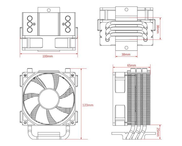 Повітряне охолодження ID-Cooling SE-903-XT 579947ua фото