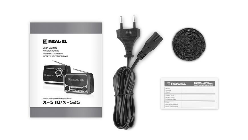 Радиоприемник Real-El X-525 Grey 580247ua фото