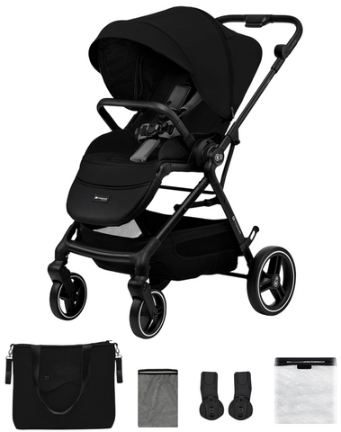 Прогулянкова коляска KinderKraft 2в1 Yoxi Pure Black 643799 фото