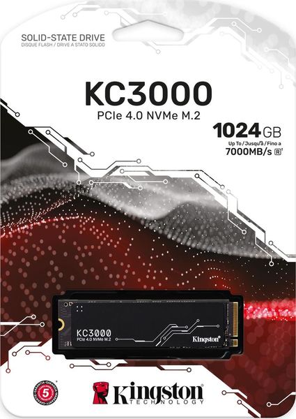 SSD накопитель Kingston KC3000 1024 GB (SKC3000S/1024G) 355532 фото