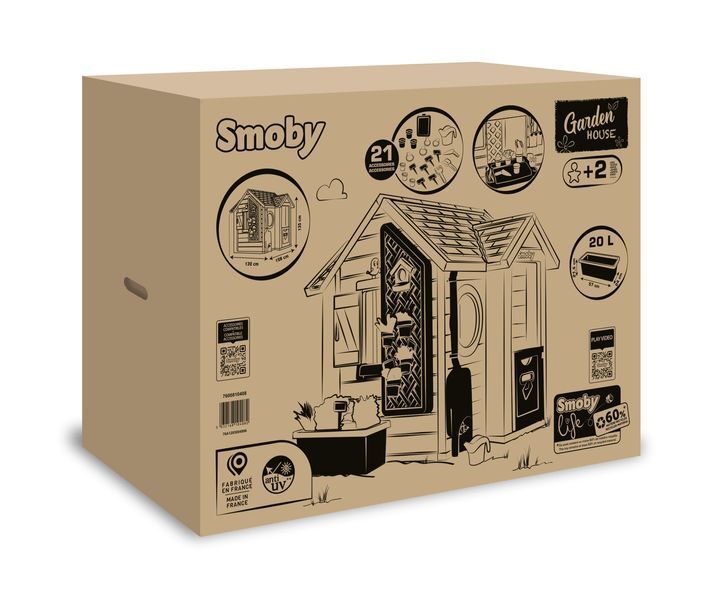 Игровой домик Smoby Life Садовый с кашпо и кормушкой (7600810408) 643984 фото