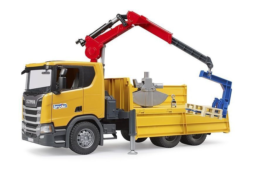 Масштабная модель Bruder Scania Super 560R с краном-манипулятором и аксессуарами (03551) 643925 фото