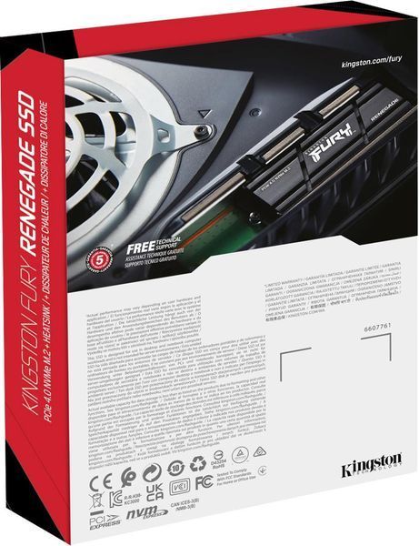 SSD накопитель Kingston FURY Renegade 2 TB with Heatsink (SFYRDK/2000G) 458900 фото