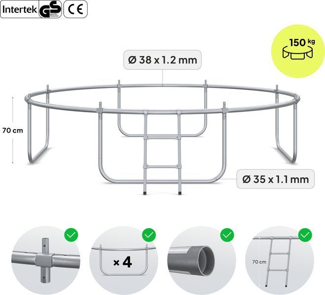 Батут Zipro Jump Pro Premium 10FT 312см з внутрішньою сіткою 325368 фото