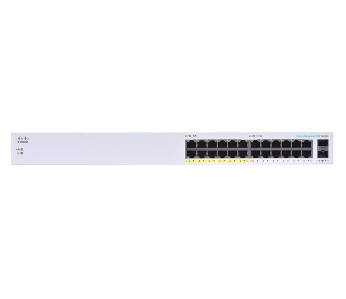 Комутатор некерований Cisco Business 110 (CBS110-24PP-EU) 372032 фото