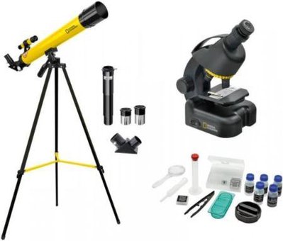 Микроскоп + Телескоп оптический National Geographic Junior 40-640x + Телескоп 50/600 (9118300) 499811 фото