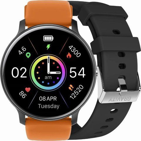Смарт-годинник Gravity GT1-2 Pro Black/Orange 621737 фото