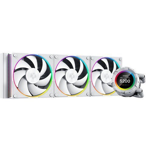Водяное охлаждение ID-Cooling Space LCD SL360 White 577721ua фото