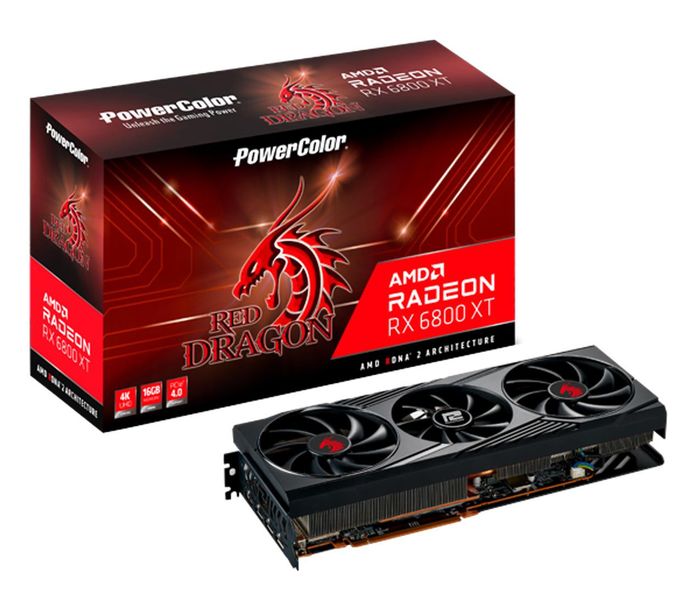 Відеокарта PowerColor Radeon RX 6800 XT 16 GB Red Dragon (AXRX 6800XT 16GBD6-3DHR/OC) 362975 фото