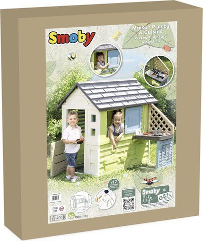 Ігровий будиночок Smoby Ігровий будиночок Life Райдужний з літньою кухнею (7600810738) 643983 фото