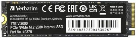 SSD накопитель Verbatim Vi3000 1 TB (49375) 481709 фото
