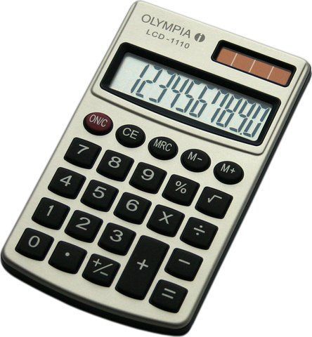 Калькулятор Olympia LCD-1110 Silver 592801 фото