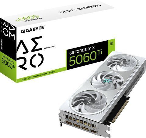 Видеокарта Gigabyte GeForce RTX 5060 Ti Aero OC 8G (GV-N506TAERO OC-8GD) 590659 фото