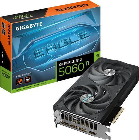 Видеокарта Gigabyte GeForce RTX 5060 Ti Eagle OC 8G (GV-N506TEAGLE OC-8GD) 590660 фото