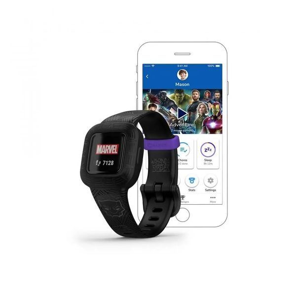 Фітнес-браслет Garmin Vivofit Jr. 3 Marvel Black Panther (010-02441-10/60/30) 612746 фото