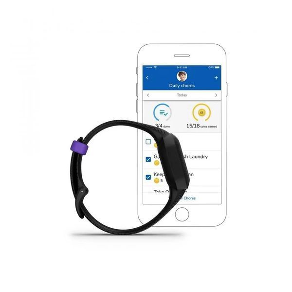 Фітнес-браслет Garmin Vivofit Jr. 3 Marvel Black Panther (010-02441-10/60/30) 612746 фото