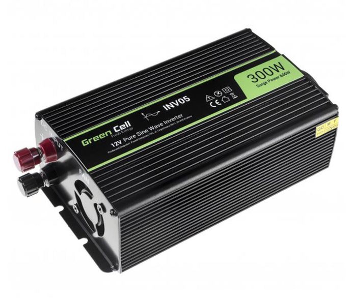 Перетворювач (інвертор) Green Cell 12V 230V 300W/600W (INV05DE) 477444 фото