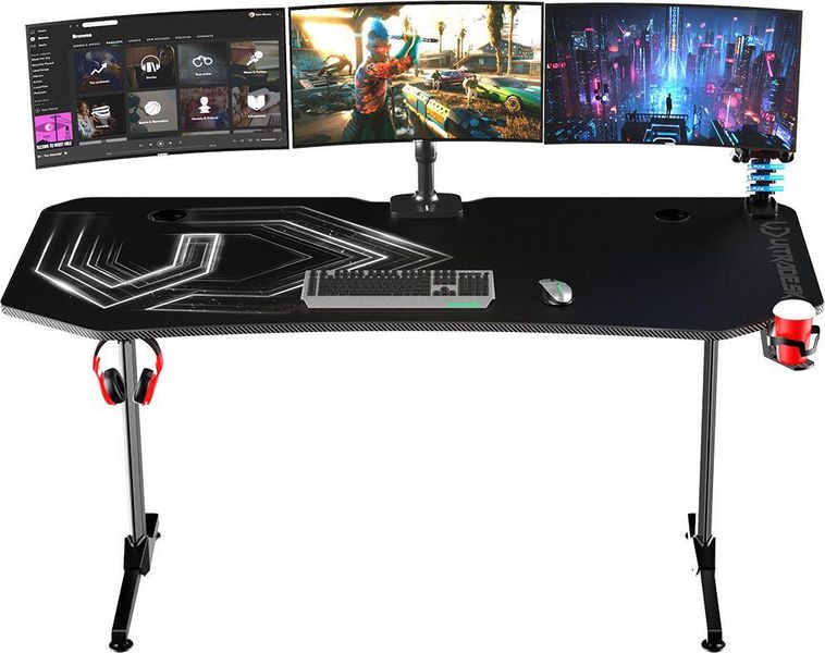 Геймерський ігровий стіл Ultradesk Frag XXL Black 329274 фото