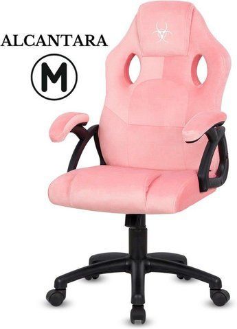 Комп'ютерне крісло для геймера Lugano Carrera M Alcantara Pink 606554 фото