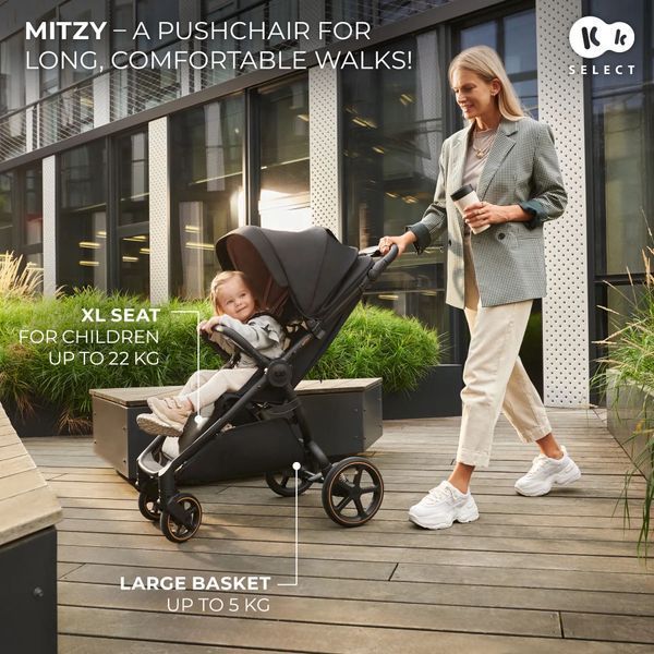 Прогулянкова коляска KinderKraft Mitzy Ink Black (KSMITZ00BLK0000) 643762 фото