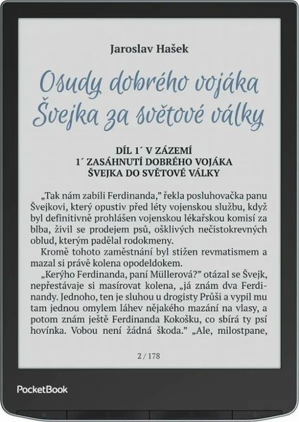 Электронная книга с подсветкой PocketBook 743K InkPad Color 3 Stormy Sea (PB743K3-1-CIS, PB743K3-1-WW) 585802 фото